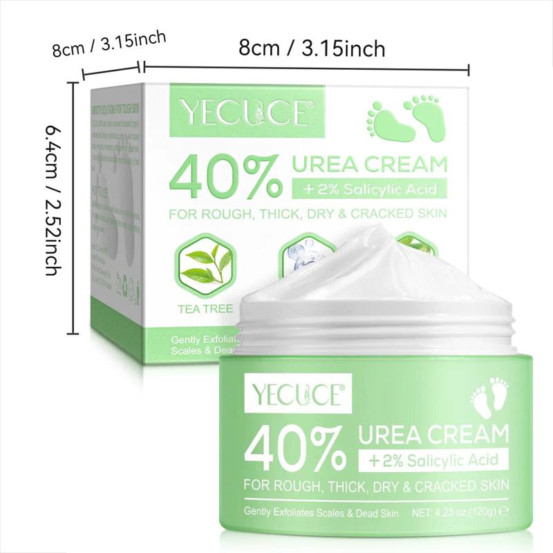 Urea Cream, Moisturizing Foot & Skin Cream for Rough, Thick, Dry & Cracked Skin, Hydrating Skin Care Product for Men & Women, Christmas Gift