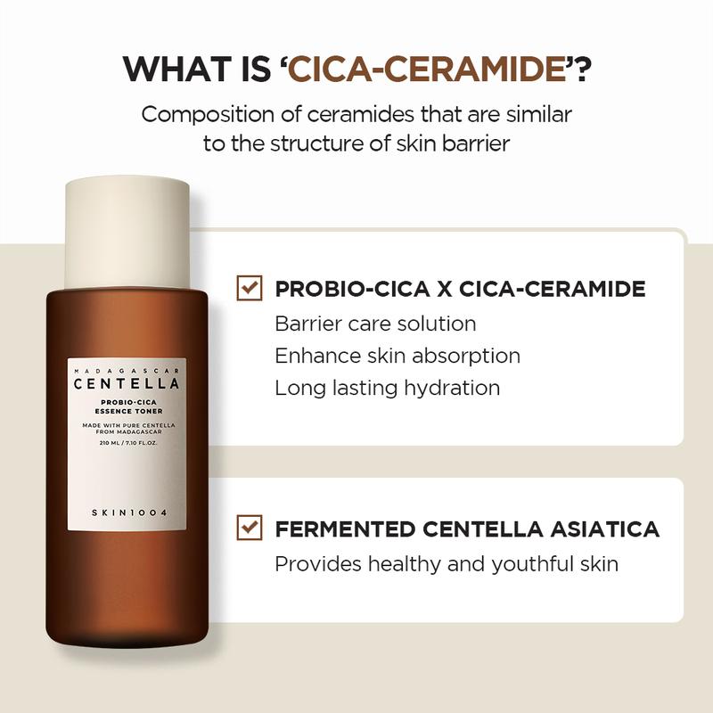 [SKIN1004 Official Shop] Madagascar Centella Probio-CICA Essence Toner 7.10 fl.oz, 210ml Skincare Hyaluronic Moisturizing