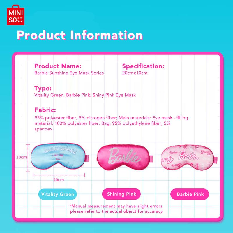 Barbie series eye mask- Sleeping eye mask Cute style Comfortable and lightproof. Pink