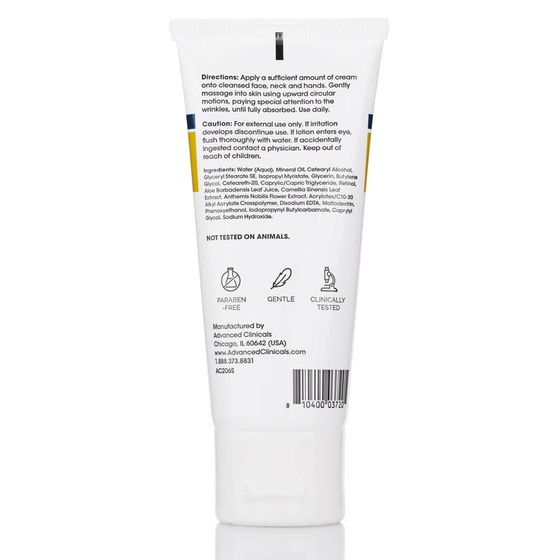 Advanced Clinicals Retinol Firming Cream + Retinol Firming Travel Size Cream (No Added Fragrance)