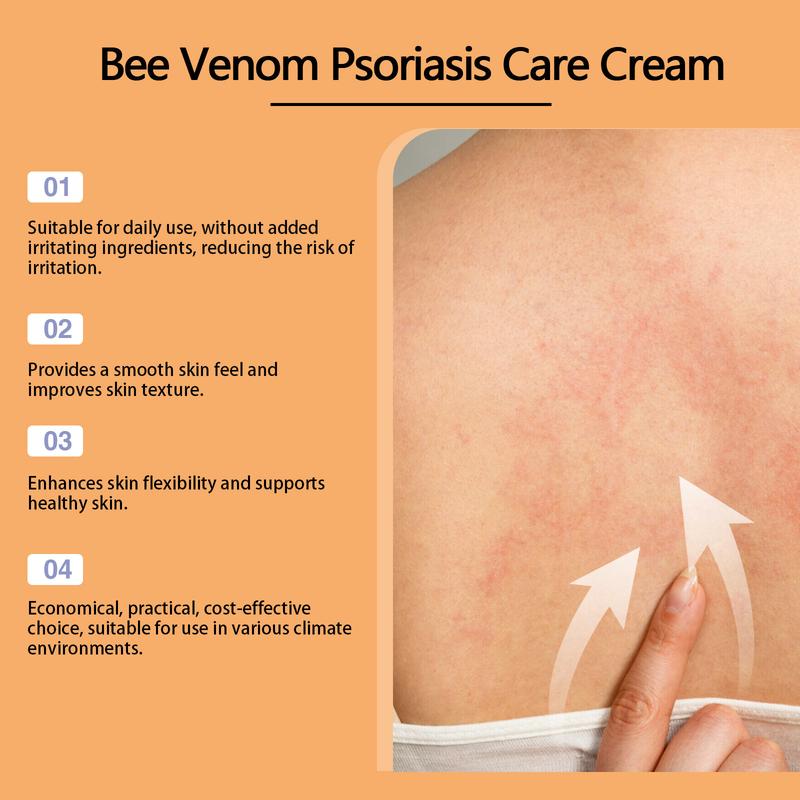 Bee Venom Psoriasis Treatment Cream Hand and Foot Itchy Redness Nourishing and Repairing Skin Care Cream