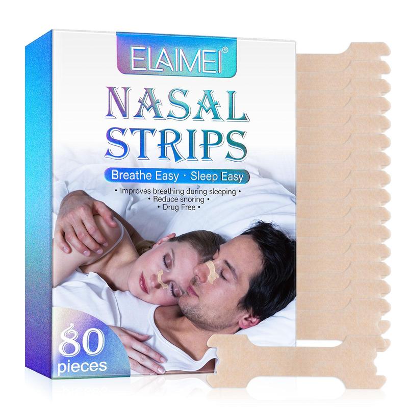 Nasal Strips, 80pcs box Nasal Strips for Improving Sleep Quality, Nasal Congestion Relief Nose Patch, Personal Care Products for Women & Men