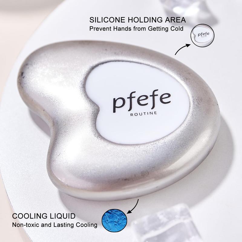 PFEFE Cryo Gua Sha Frozen Ice Cold Tools Cooling Skincare Face Puffiness Dark Circles Jawline Lifting Sculpting Beauty Facialcare Beauty Selfcare Treatment Massage Tools for Girls Women Christmas Gifts Comfort