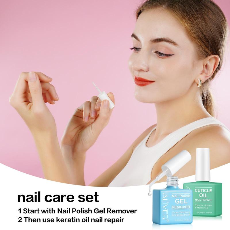 Nail Polish Gel Remover & Liquid Peel Off Latex Tape, 2 Counts set Nail Polish Fast Peeling, Prevent Nail Polish Overflow, Odorless Can Be Torn and Pulled, Painted Nails To Assist, Christmas Gift