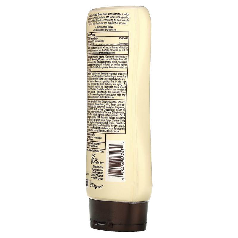 Hawaiian Tropic Sheer Touch, Sunscreen Lotion, SPF 30, 8 fl oz (236 ml)