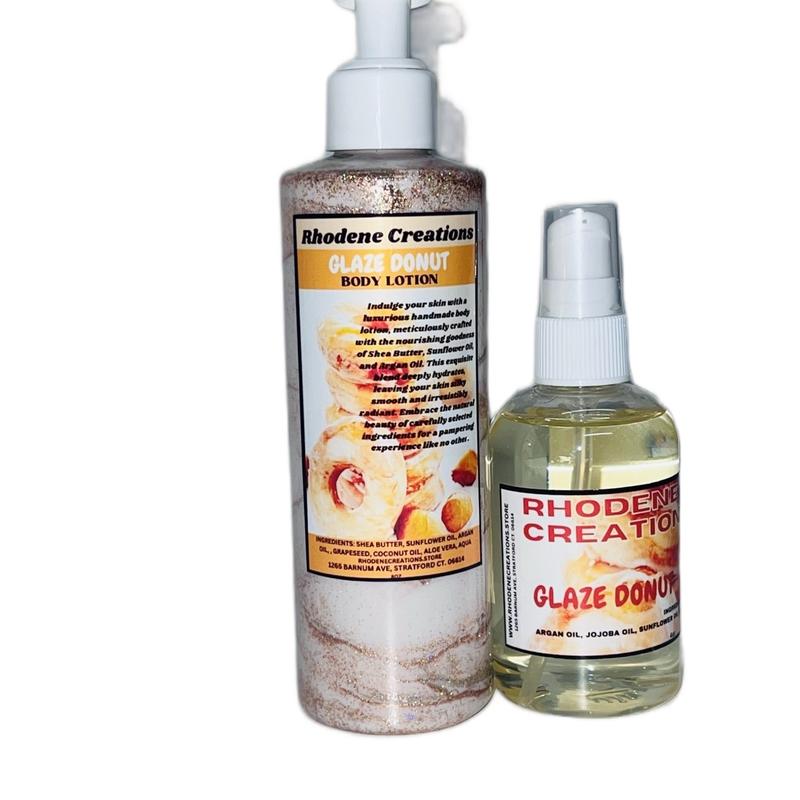 Glazed donut body lotion & body oil