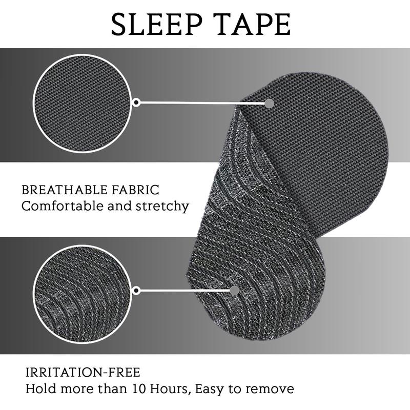 30 Pack Anti Snoring Mouth Tape -Oral tape (pack of 30 ), black soft-grade fabric, anti-snoring, sleep-improving breathing patch Hypoallergenic and Skin-Friendly - Gentle Comfort Skincare for Restful Sleep - Black Friday Christmas