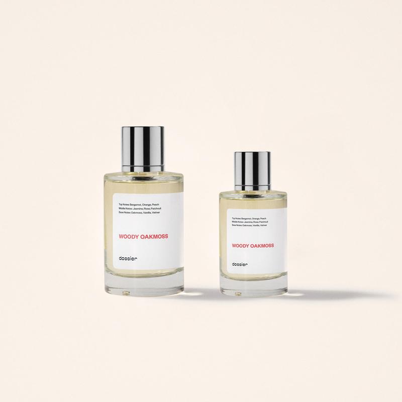 Woody Oakmoss, Dossier, Women, 50ml-100ml, Eau de Parfum, Bergamot, Orange, Peach, Jasmine, Rose, Patchouli, Vetiver