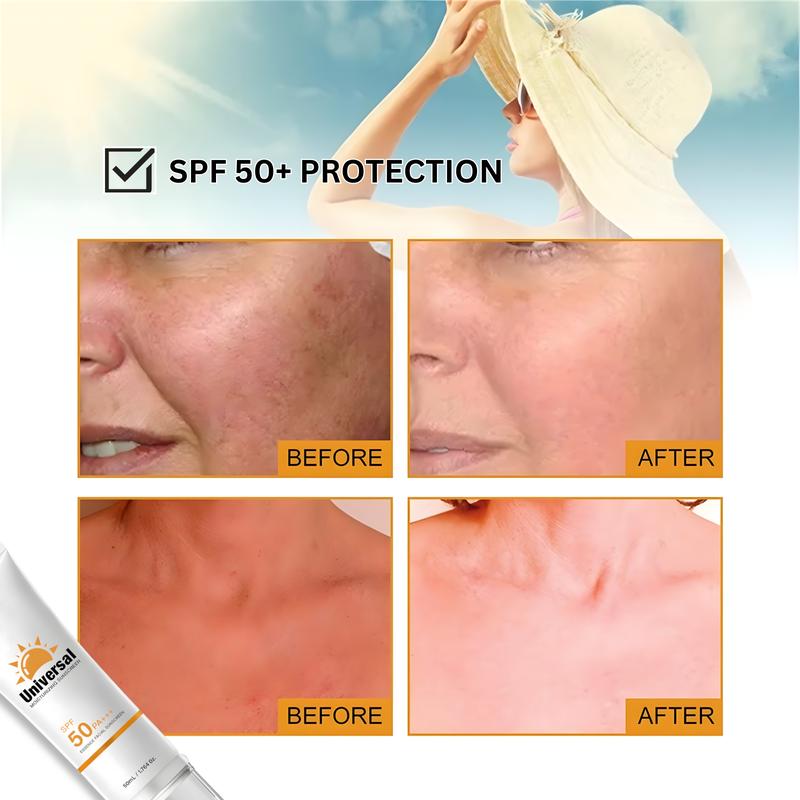 SPF 50+ Tinted Sunscreen | Lightweight All-in-One Sunscreen & Foundation |Travel Size Sunscreen | Hydrating Provides broad-spectrum UV protection.