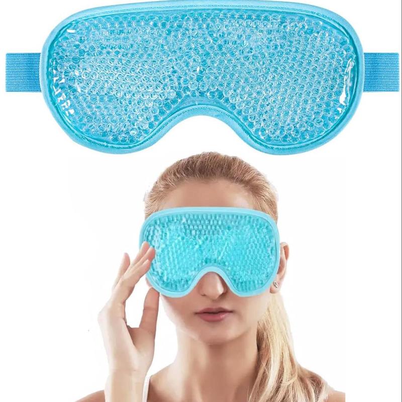 Gel Eye Mask for Hot & Cold, Reusable Ice Eye Mask, Eye Patch for Sleeping, Cooling Eye Cover