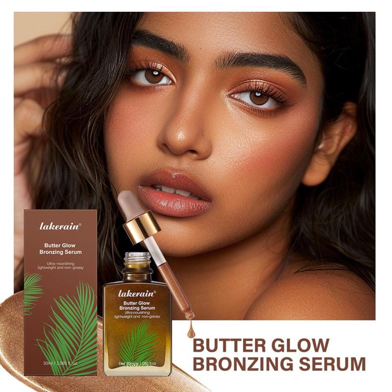 Butter Glow Bronzing Serum, 1 Box Nourishing Skincare Bronzing Drops for Radiant, Natural Sunkissed Complexion, Moisturizing Skin Care Product for Women