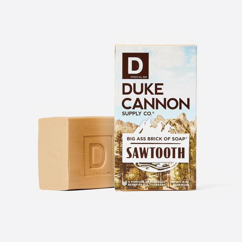 Duke Cannon Supply Co. Big Brick of Soap for Men - Sawtooth, Alpine Air and Cedarwood Scent, 10 oz Body Care