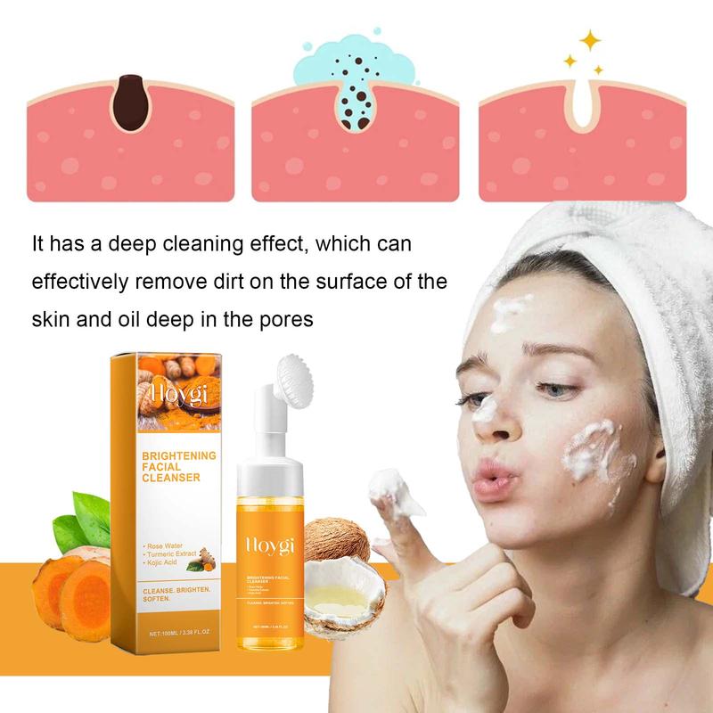 Turmeric Brightening Facial SkincareCleanser, Comfort Deep CleansingHydrating Facial Cleanser, Oily Skin,Gir Shower Products Facial CleansersFacial Cleansing Facial Wash