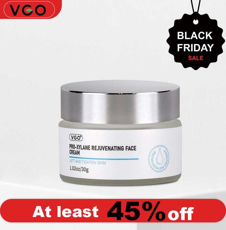 VGO-- Vitamin C Facial Serum + Snail Mucin 92% Moisturizer + Double Barrel Cleanser