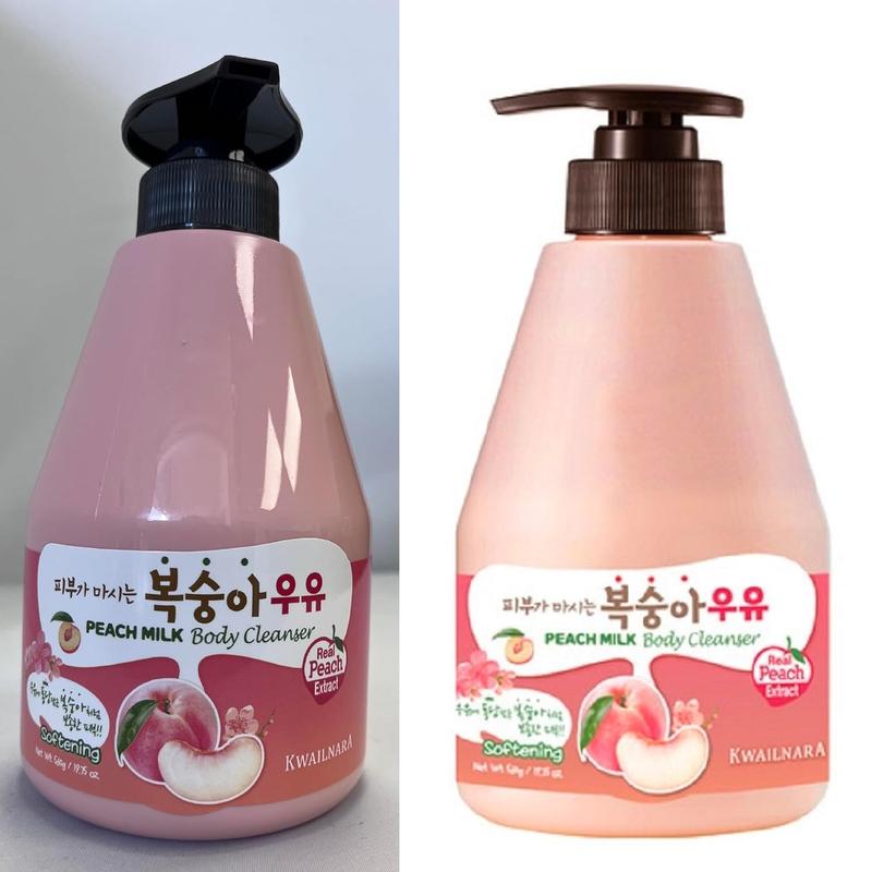 [WELCOS KWAILNARA] Peach Milk Body Cleanser 560 g   19.75 oz. Body Care Body Wash Cleansing Hydrating Moisture Soap Foaming