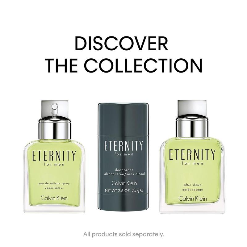 Calvin Klein Eternity for Men After Shave, 3.4 fl oz, Notes of Bergamot, Geranium, Sandalwood, and Amber