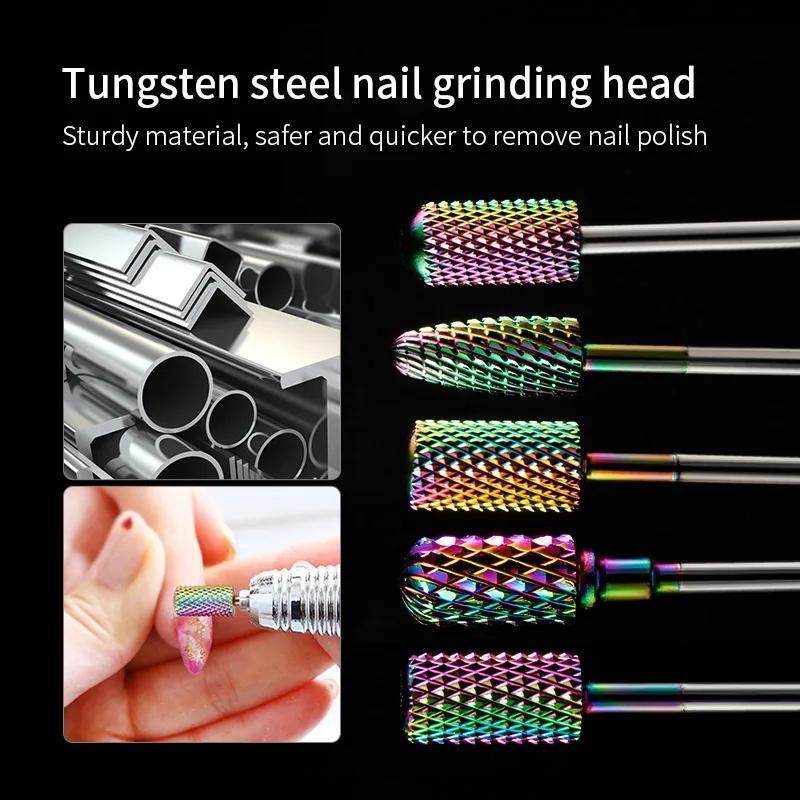 Nail Drill Bits Set, 30pcs set Professional Ceramic Diamond Cuticle Drill Bits for Nails, Electric Nail File Bits for Acrylic Gel Nails Manicure Pedicure, Christmas Gift