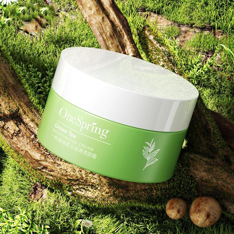 Green Tea Moisturizing Face Cream, Repairing and Hydrating Face Moisturizer, Refining Wrinkles, Lifting and Firming Skin Facial Treatment Product