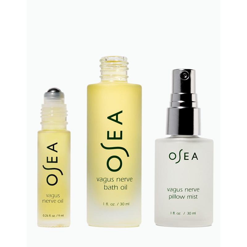 OSEA Vagus Nerve Travel Set - For Wellness & Relaxation Body Care Calming Lavender Scent