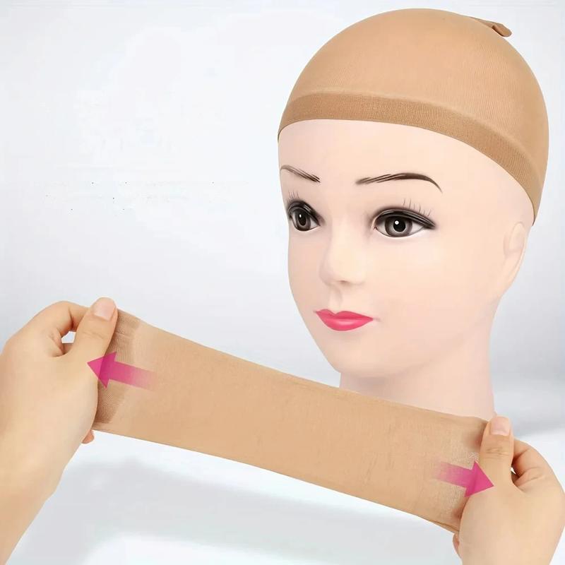 Brown Color Stocking Caps For Wigs Individual  Wig Caps Transparent Wig Cap Invisible Hairnets Top Selling