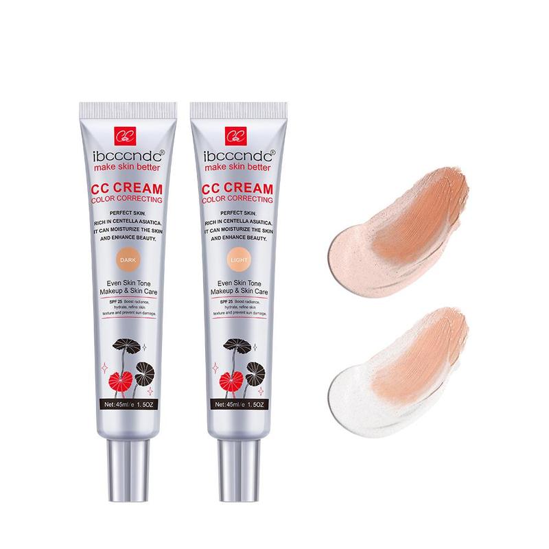 Moisturizing Color Change CC Cream, 1 Count Waterproof Long Lasting Concealer Cream, Lightweight Concealer Foundation, Full Coverage Makeup Cream for Women