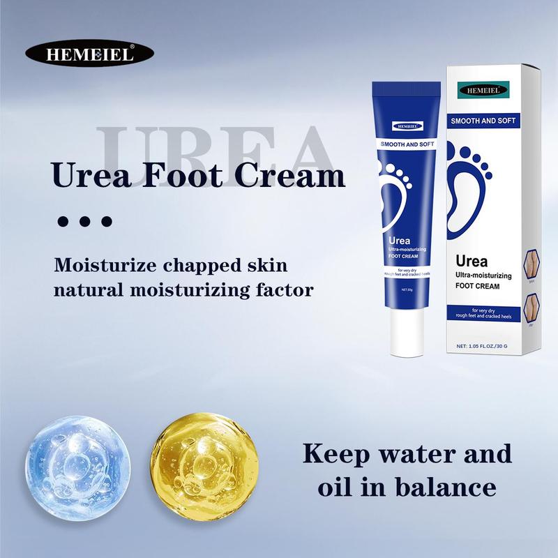 30g Urea Foot Cream, 1 Count Moisturizing Foot Care Product For Dry Cracked Skin, Smoothing And Softening Foot Care For Men And Women