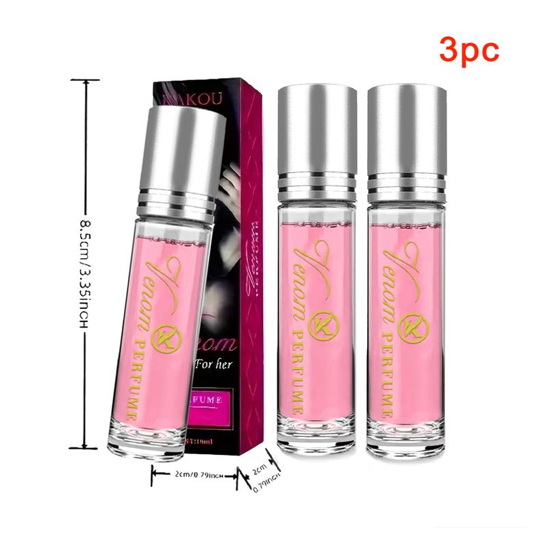 Women's Perfume, Roll-On Perfume, Fresh Long Lasting Portable Perfume (3 Pieces)