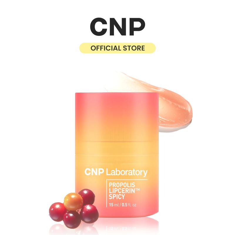 [CNP Official Shop] Honey Lip Plumper Spicy (Mint Flavor), Propolis Lipcerin, Hydrating Overnight Manuka Lip Butter & Balm & Mask, 12hrs Long-lasting Moisture, Gentle Exfoliation, Korean Skin Care, Shea Butter, Deep Nourish (0.5 fl.oz   15ml)