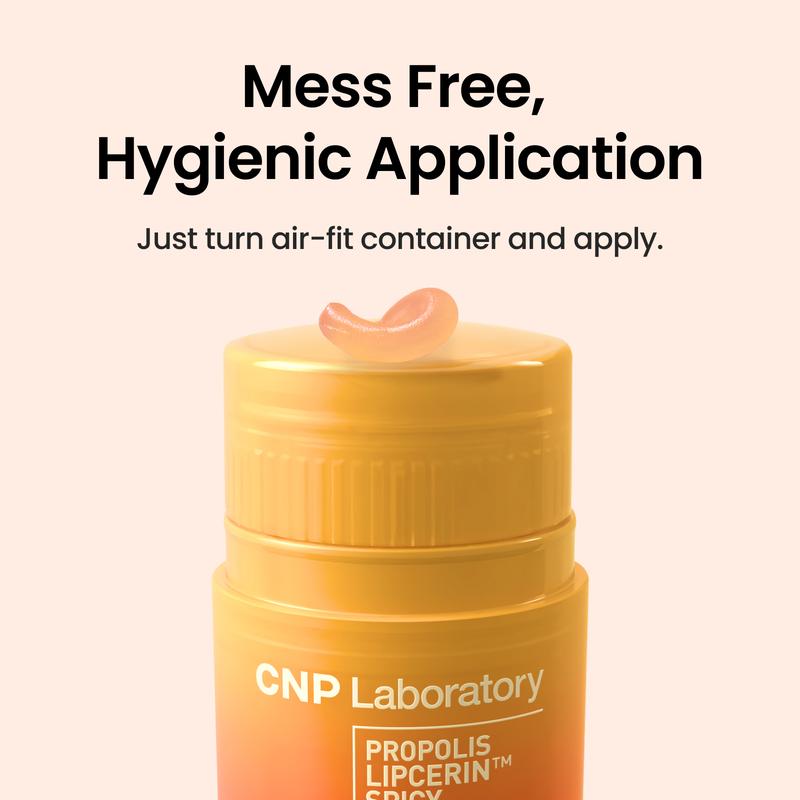 [CNP Official Shop] Honey Lip Plumper Spicy (Mint Flavor), Propolis Lipcerin, Hydrating Overnight Manuka Lip Butter & Balm & Mask, 12hrs Long-lasting Moisture, Gentle Exfoliation, Korean Skin Care, Shea Butter, Deep Nourish (0.5 fl.oz   15ml)