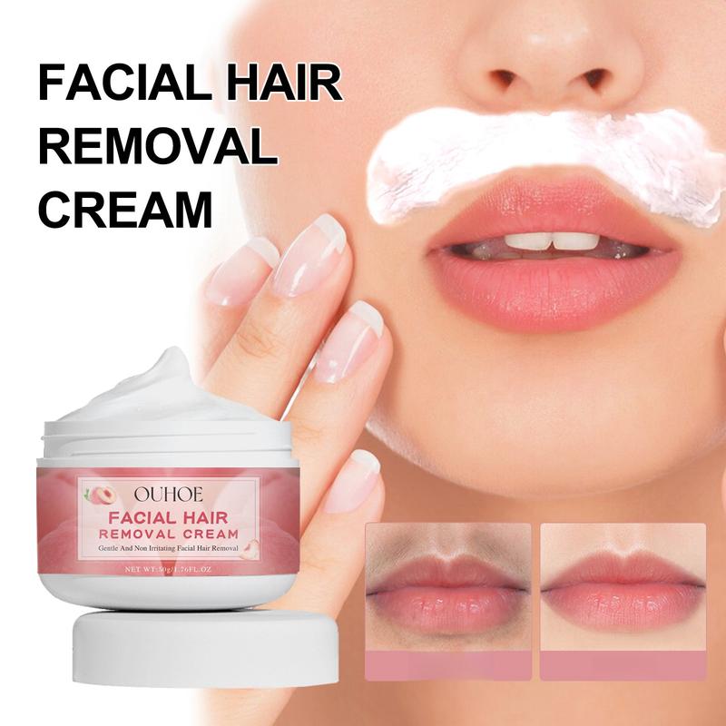 Ms. Ouhoe Peach hair removal cream, a mild non-irritating facial hair removal cream that cleans the lips of women quickly Body Care Wax Comfort Wipe