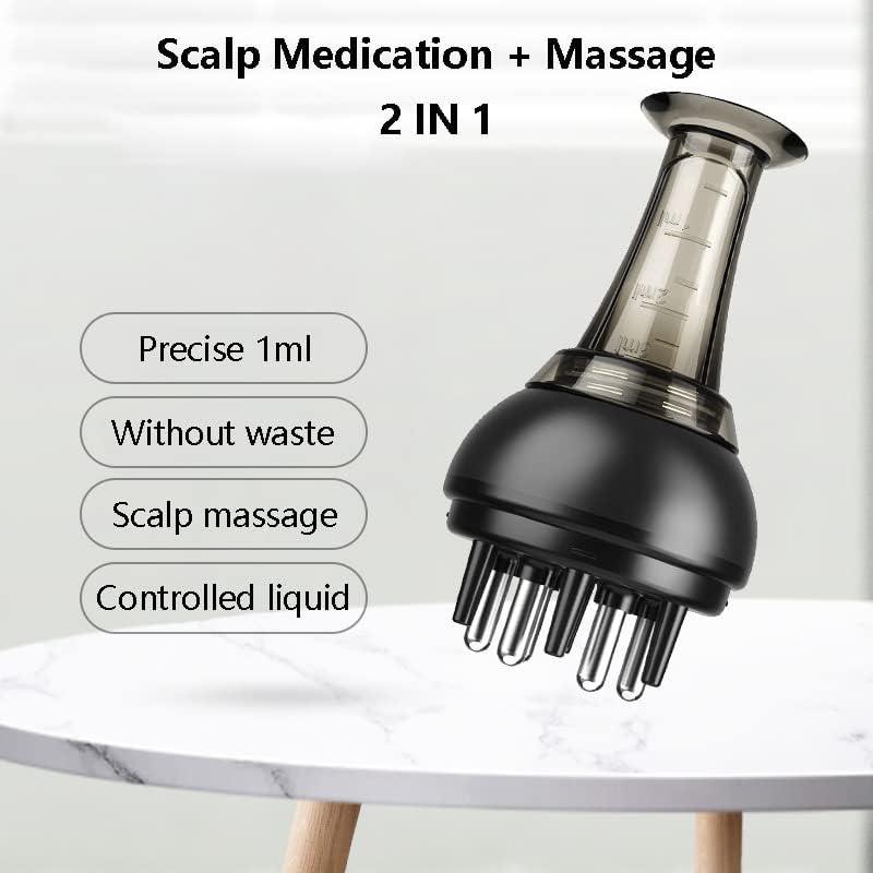 Scalp Oil Applicator, Rosemary Oil Applicator Bottle Brush, Hair Comb for Scalp Massager and Hair Care, Fluid Brush for Essential Oil Hair Body Care