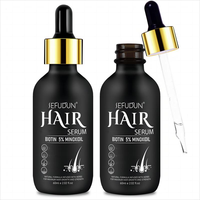 Sefudun 5% Minoxidil Hair Serum (60ml   2.02fl. oz) for Haircare and Comfort