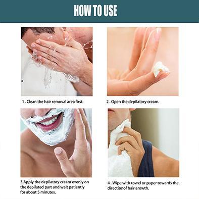 Men's Hair Removal Cream, Bikini Hair Removal Cream Painless, Gentle and Easy to Use,For Hair in Private Parts  For All Skin