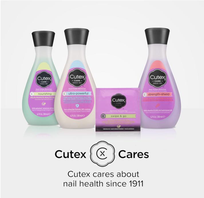 Cutex Gel Nail Polish Remover, Ultra-Powerful & Removes Glitter and Dark Colored Paints