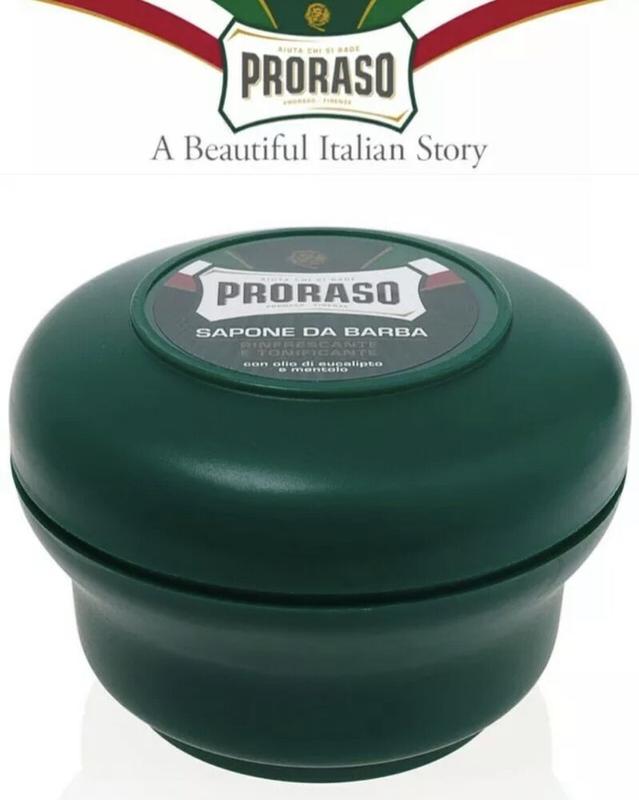 Proraso Shaving Soap In A Bowl - Refresh & Toning, 5.2 Oz Made in Italy