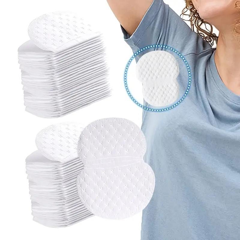 Disposable Underarm Sweat Pads, 100pcs Invisible Sweat Absorbing Pads, Breathable Comfortable Underarm Cleanser Pads, Skincare Tools For Men & Women