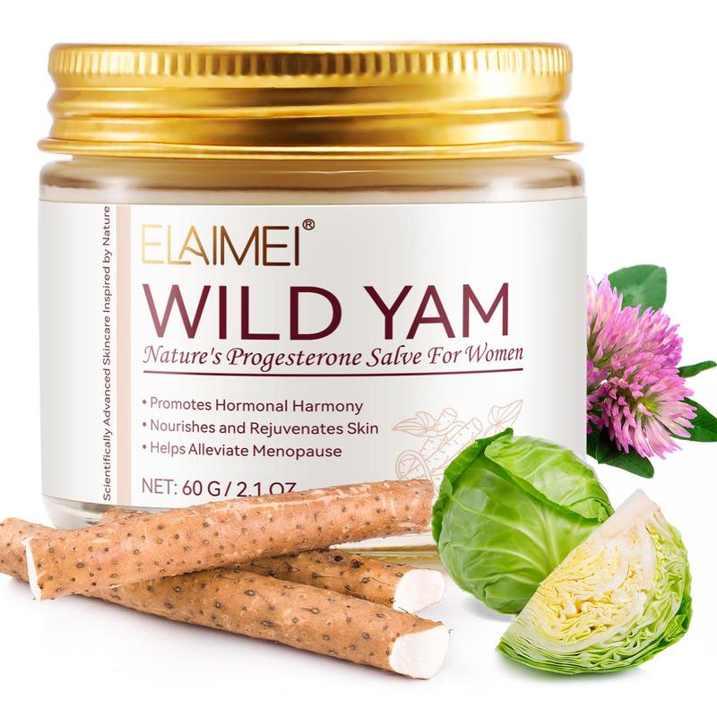 Wild Yam Cream, Natural Wild Yam Cream, Moisturizer for Dry Skin, Body Care Product for Women, Skin Care Product for Daily Use, Christmas Gift