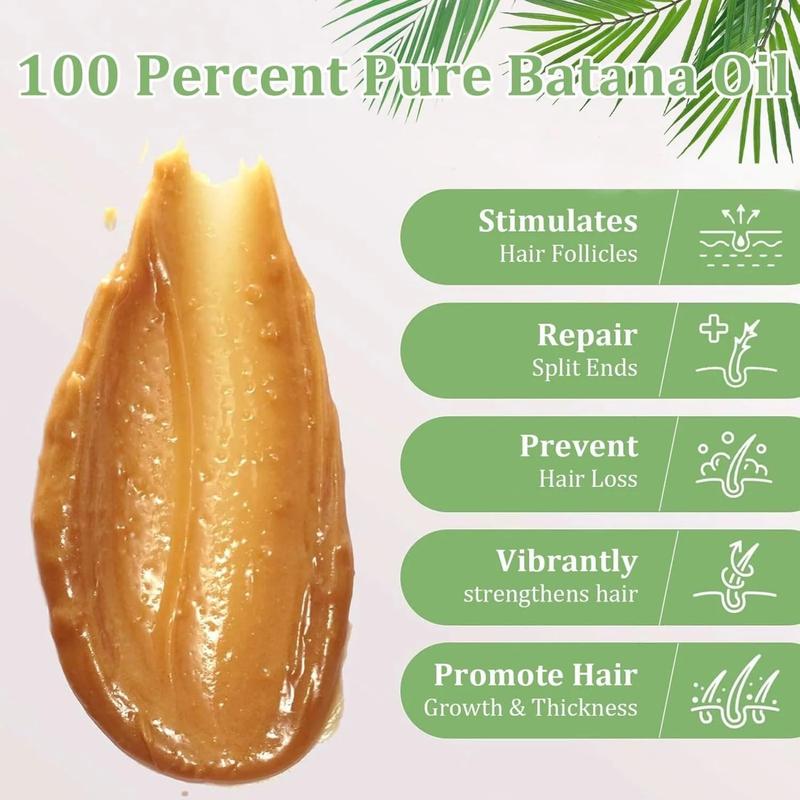 Organic Raw Batana Oil for Hair Growth - Unrefined Hair & Scalp Nourishment to Promote Strong, Healthy Hair | Natural Moisturizing Hair Care Oil | Hair Growth Oil for Enhanced Hair Care