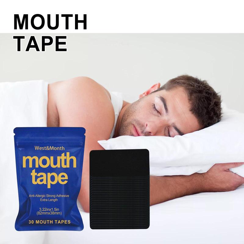 Sleep Mouth Tape, 30pcs set Anti Snoring Mouth Sticker, Sleep Sticker for Daily Use, Comfort Sleep Patch, Anti-snoring Mouth Tape for Mouth Breathing, Gift For Girlfriend, Christmas Gift