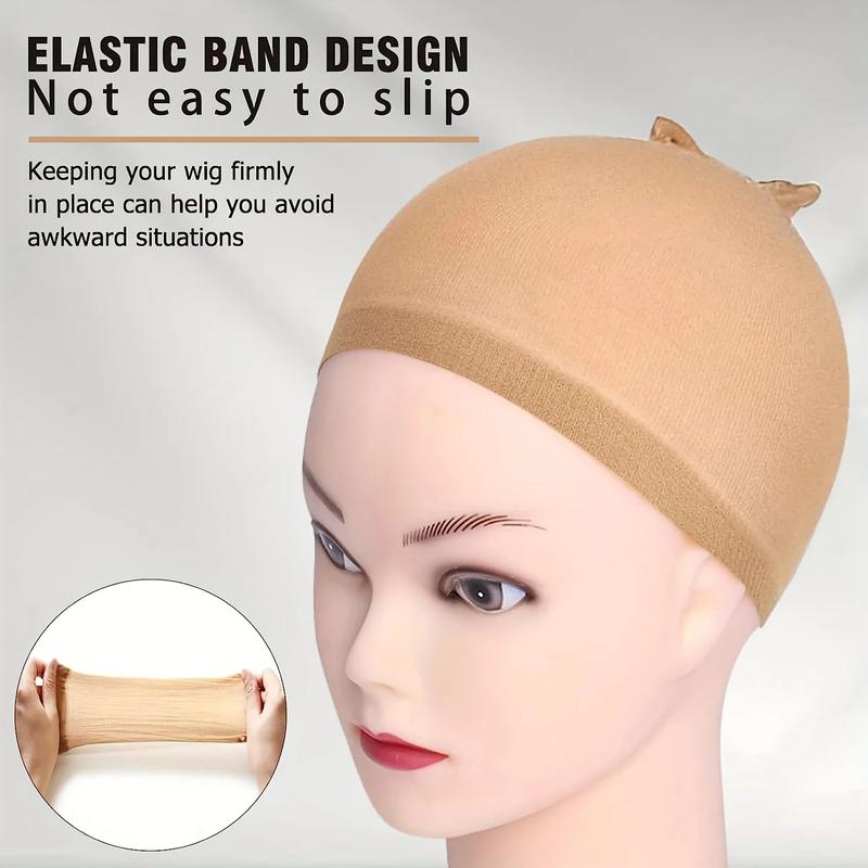 Brown Color Stocking Caps For Wigs Individual  Wig Caps Transparent Wig Cap Invisible Hairnets Top Selling