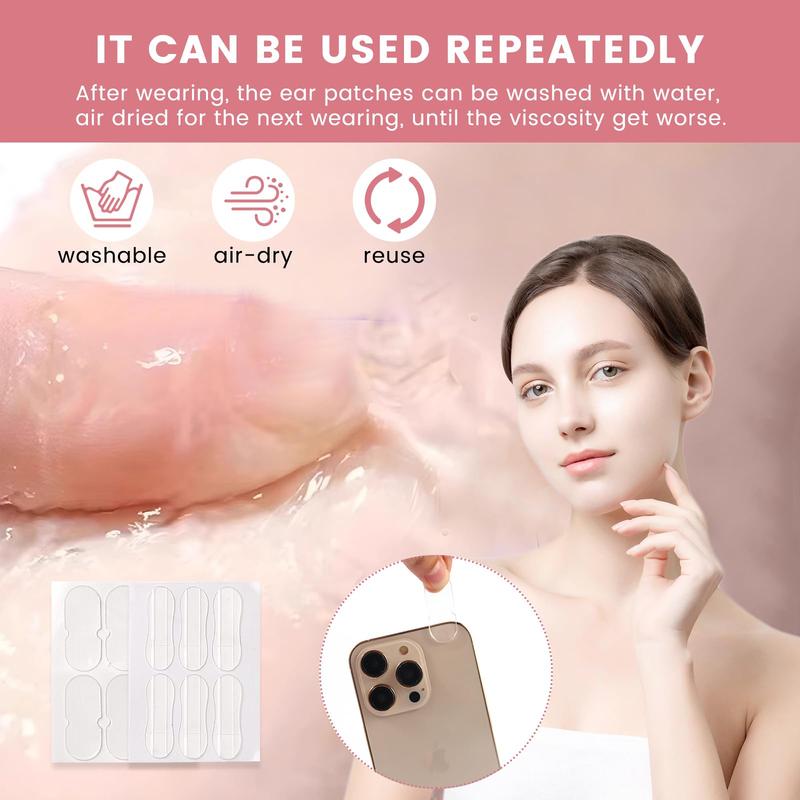 Invisible Ear Sticker, 30 60pcs Waterproof Ear Support Sticker, Breathable Ear Cover Sticker, Skin Care Tool for Women & Men