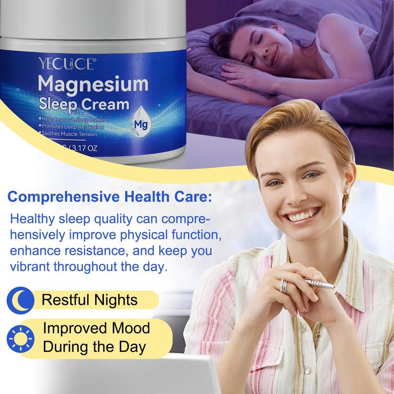 Magnesium Oil Cream, Natural High-quality Pure Magnesium Oil Cream, Soothing Body Moisturizer, Skin Care Product for Women & Men