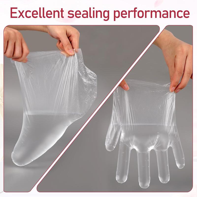 200 Pcs Paraffin Wax Liners for Feet and Hand, Disposable Paraffin Bath Liners Plastic Hand and Foot Bags for Hand & Feet Thermal Hot Wax Therapy SPA Paraffin Wax Machine,Larger and Thicker