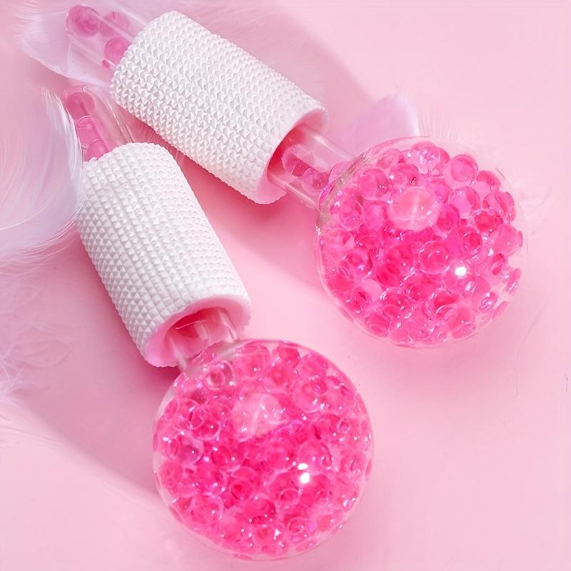 Ice Globes for Facials, 2 Counts Cooling Ice Balls for Face, Ice Roller Facial Massager, Freezer Ice Globes for Face Massage