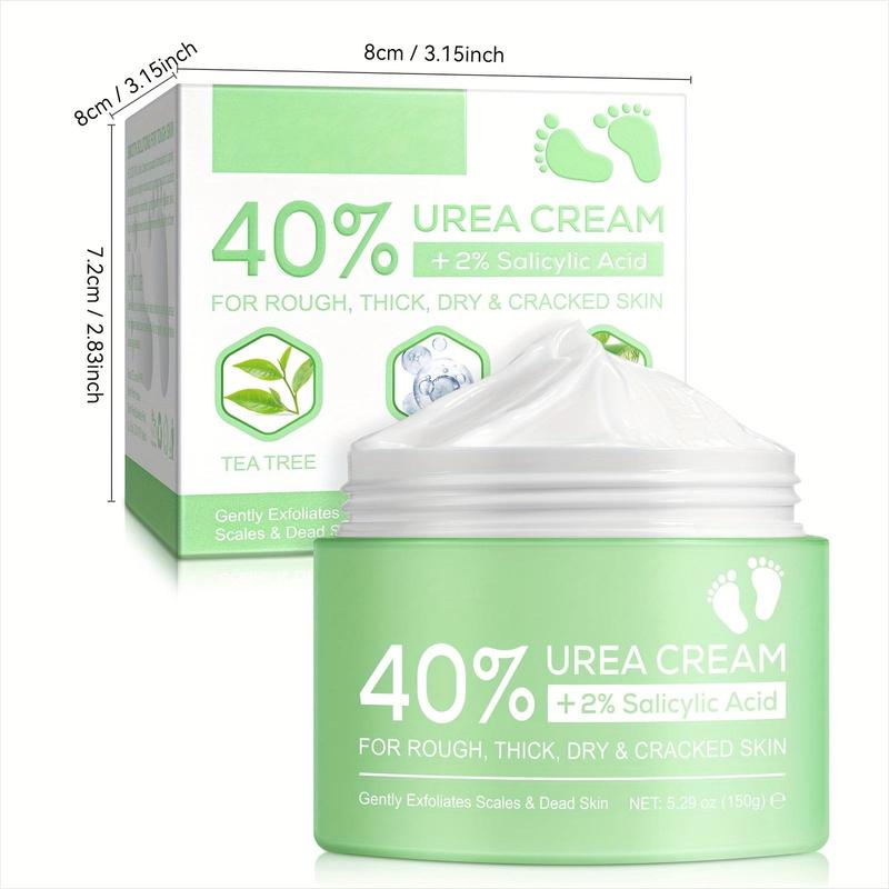 Urea Cream, Moisturizing Foot & Skin Cream for Rough, Thick, Dry & Cracked Skin, Hydrating Skin Care Product for Men & Women, Christmas Gift