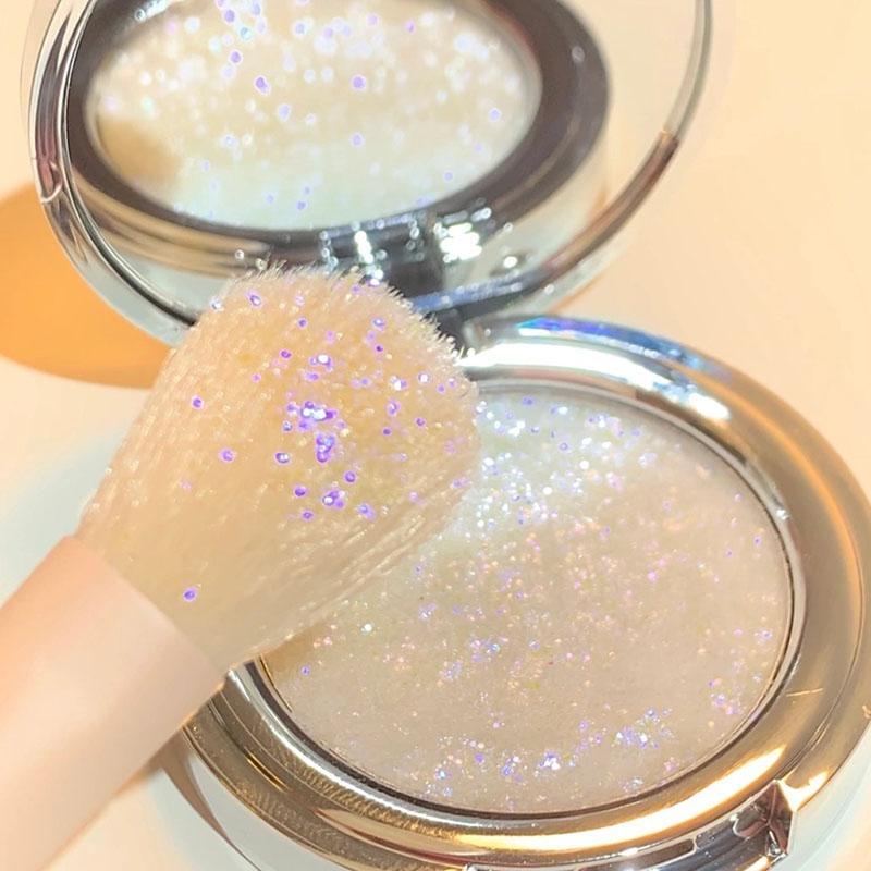 Long-wearing Glitter Eyeshadow Palette Highlighter Palette Powder Palette, Shiny Body Glitter Highlight Powder, Highlighter Makeup Palette, Pearly Face Brightener Makeup Products, Fall Gift