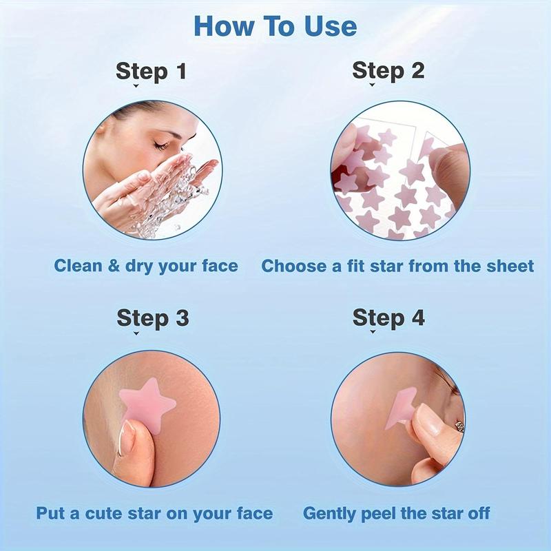 Color Star Series Cover Patches, 200pcs Hydrocolloid Cleaning Patches For Acne-prone Skin