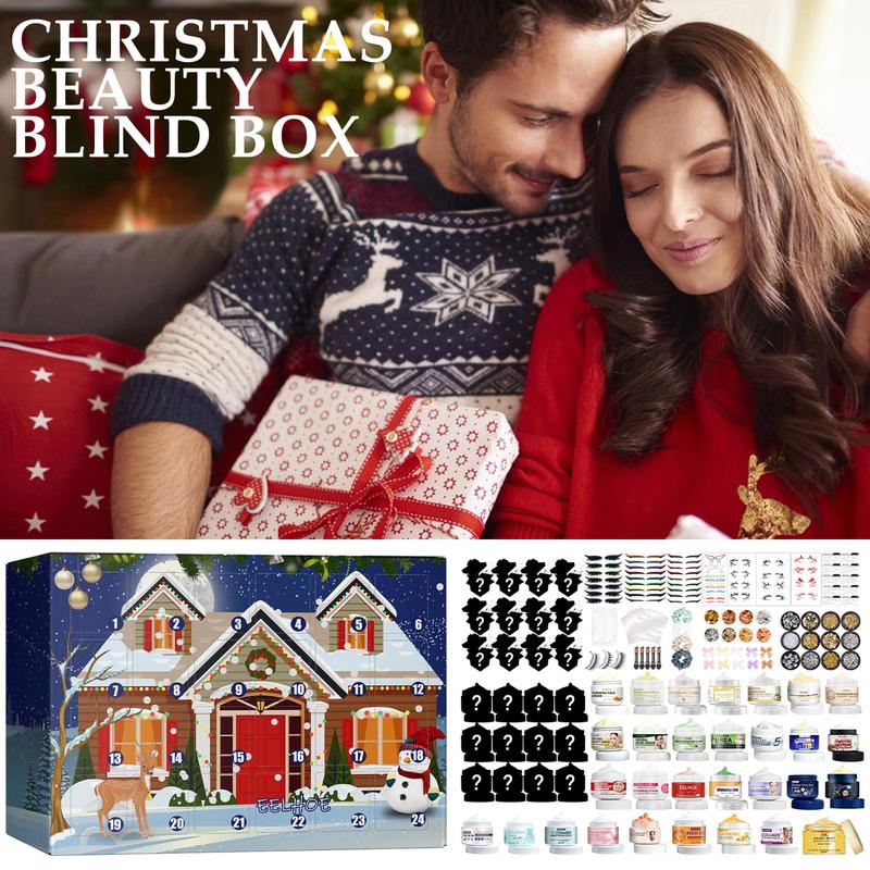 Skincare Blind Box, 24 Grids Moisturizing Skin Care Kit, Hydrating Skin Care Kit, Skin Care Product for Women & Men, Christmas Gift