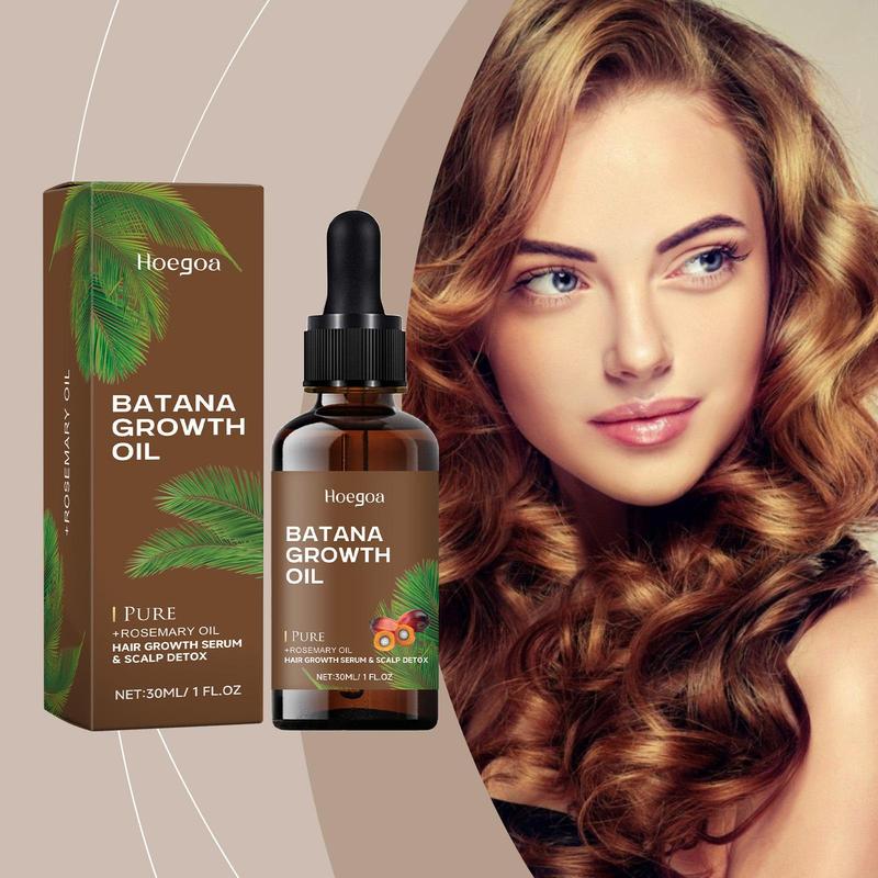 Batana Oil Hair Serum, 2 Counts Hair Strengthening Oil, Moisturizing Hair Oil for Dry & Damaged Hair, Hair Care Product for Men & Women