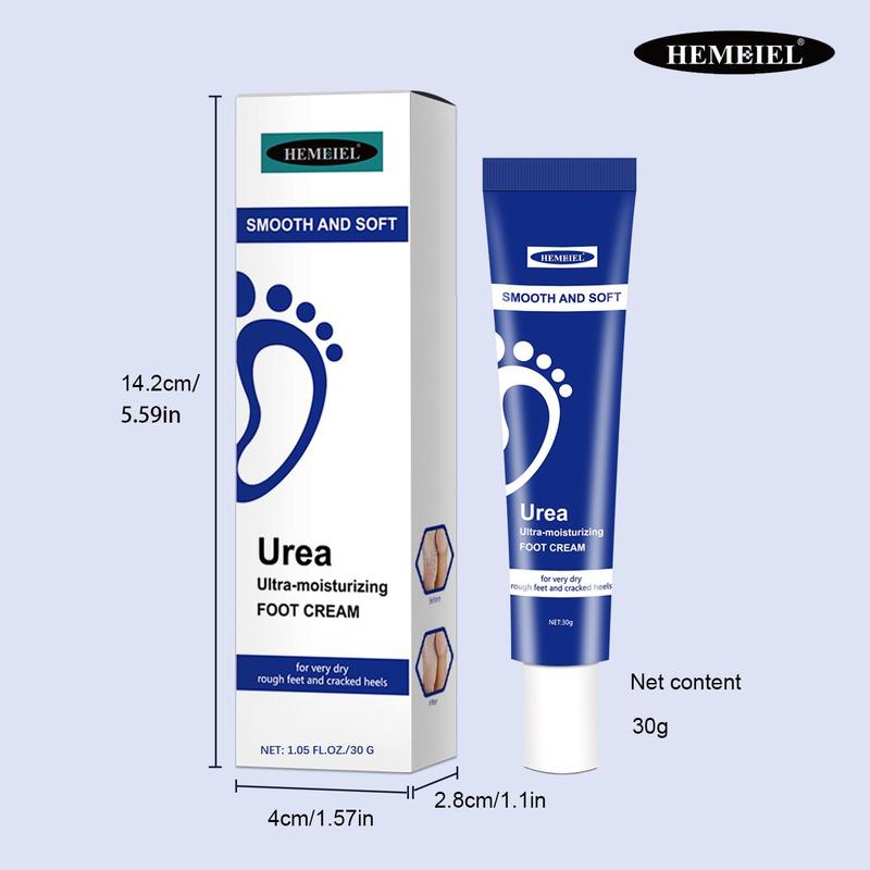 30g Urea Foot Cream, 1 Count Moisturizing Foot Care Product For Dry Cracked Skin, Smoothing And Softening Foot Care For Men And Women